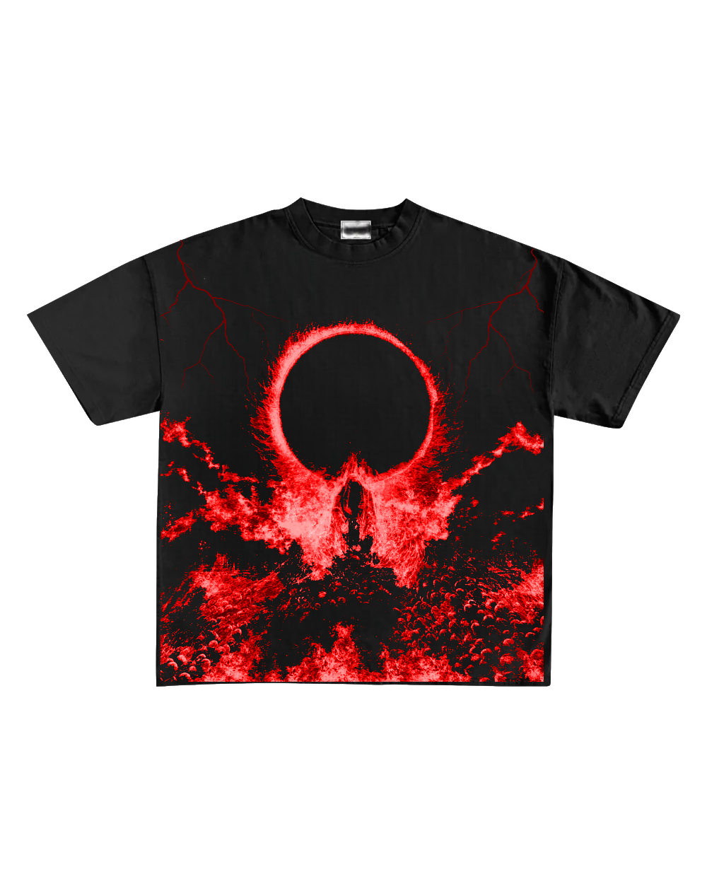RED LIGHTS OVERSIZED TEE