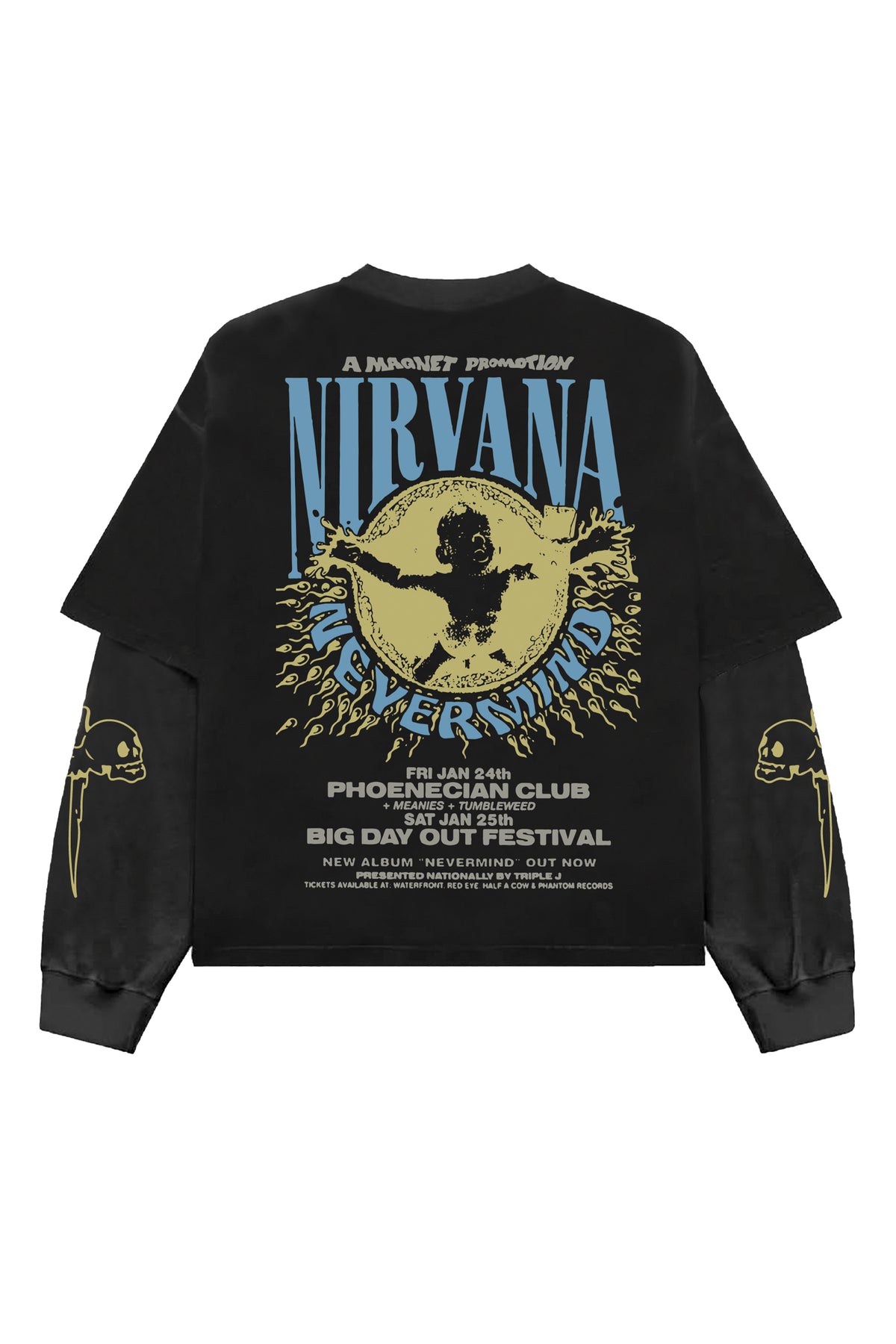 Nirvana Designed Oversized Long Sleeve T-shirt