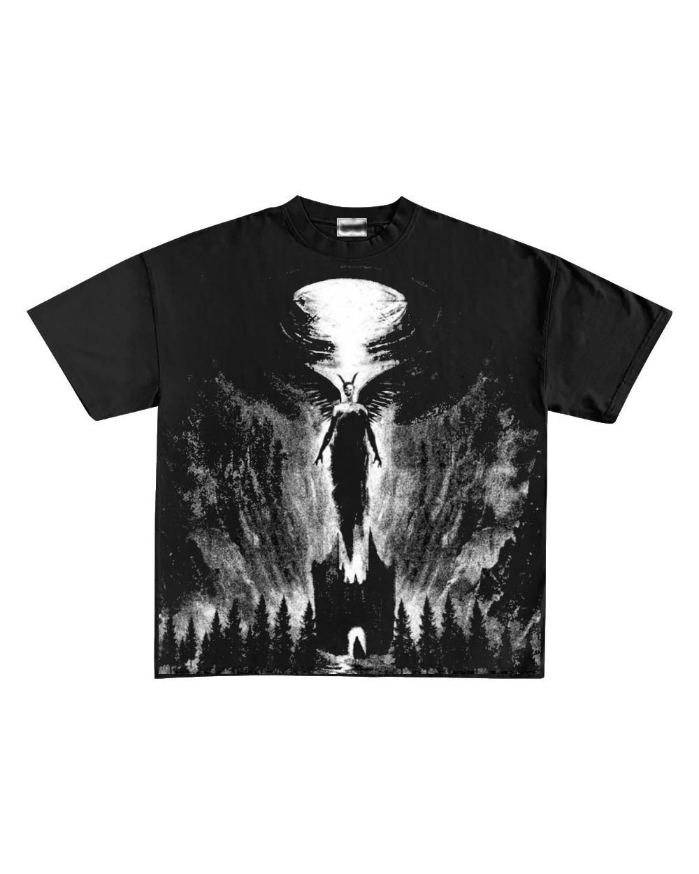 Exorcism Designed Oversized T-shirt