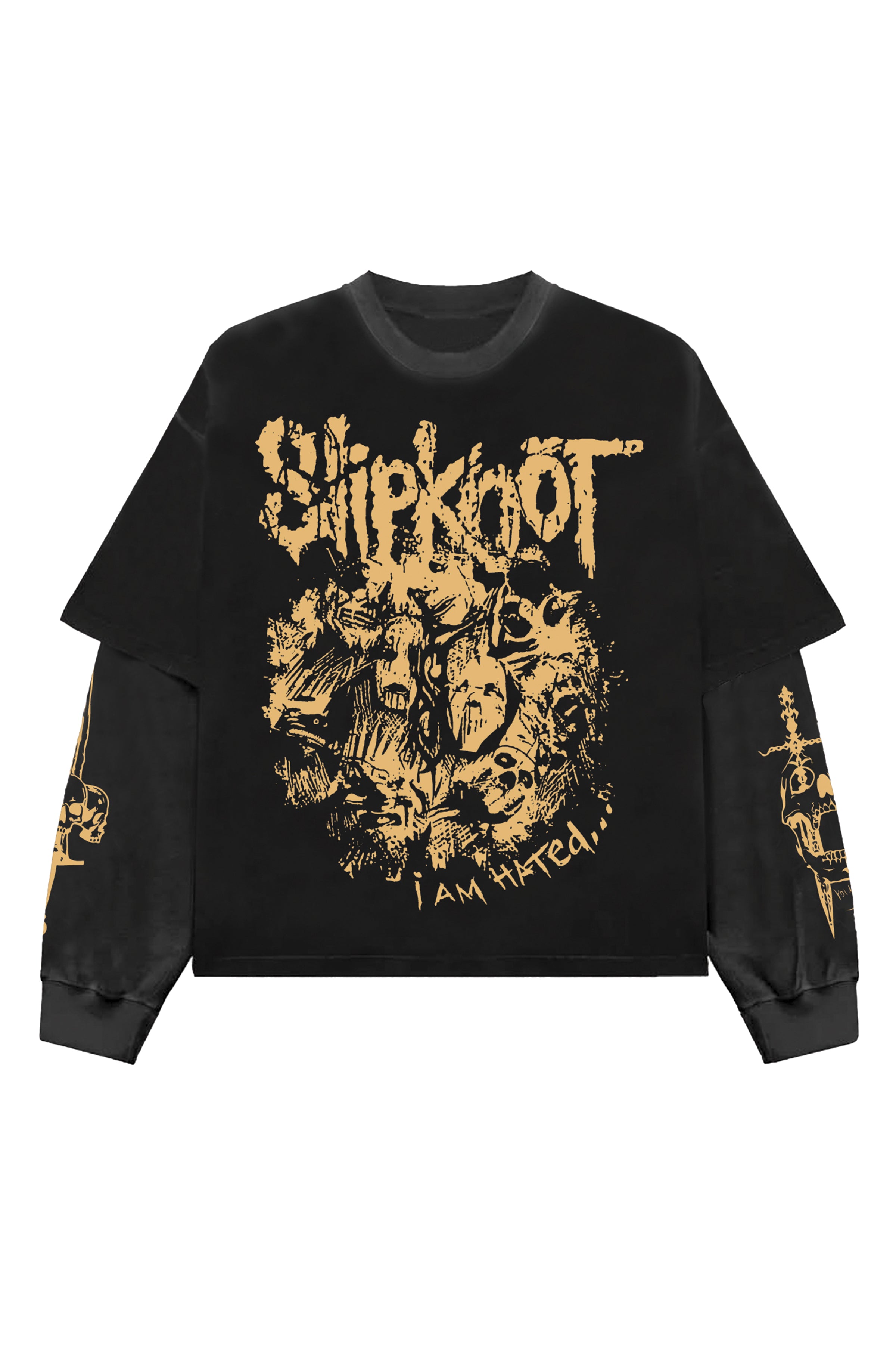 Slipknot Designed Oversized Long Sleeve T-shirt