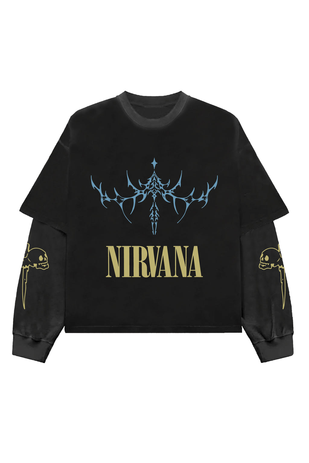 Nirvana Designed Oversized Long Sleeve T-shirt