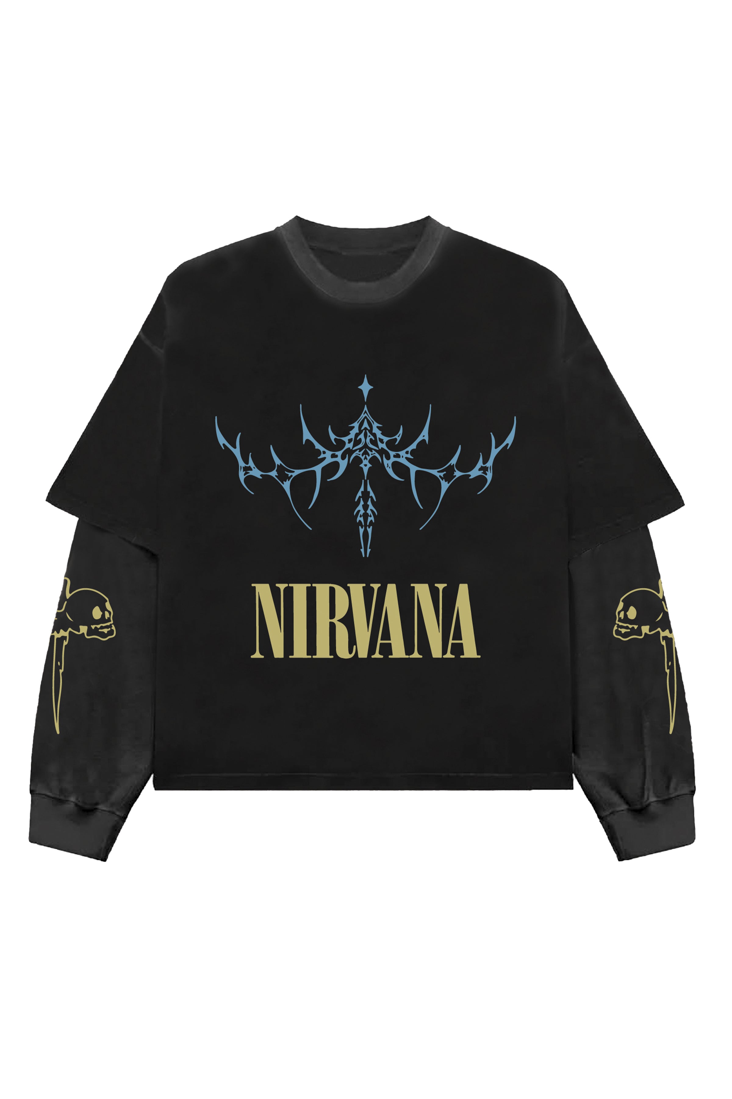 Nirvana Designed Oversized Long Sleeve T-shirt