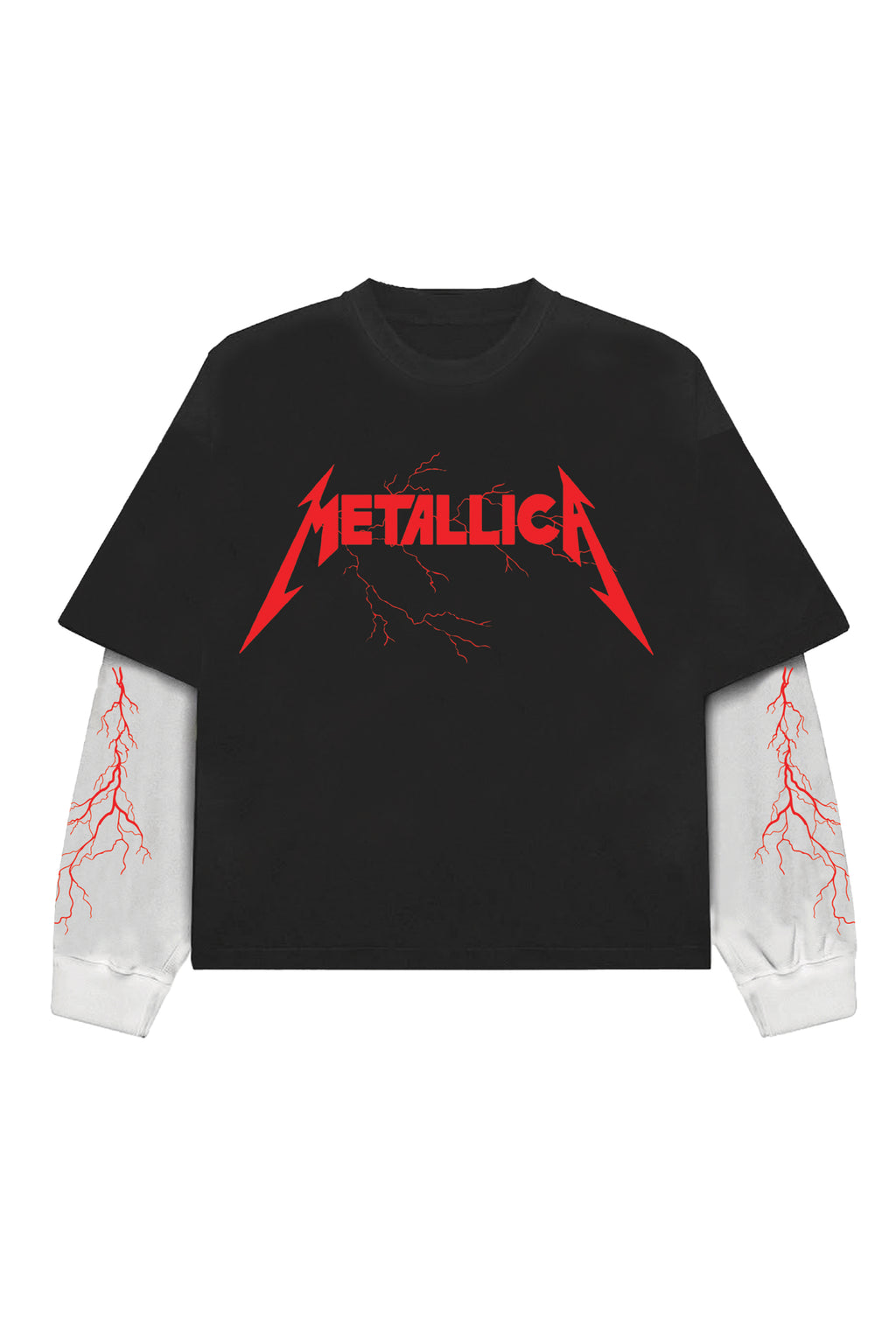 Metallica Designed Oversized Long Sleeve T-shirt