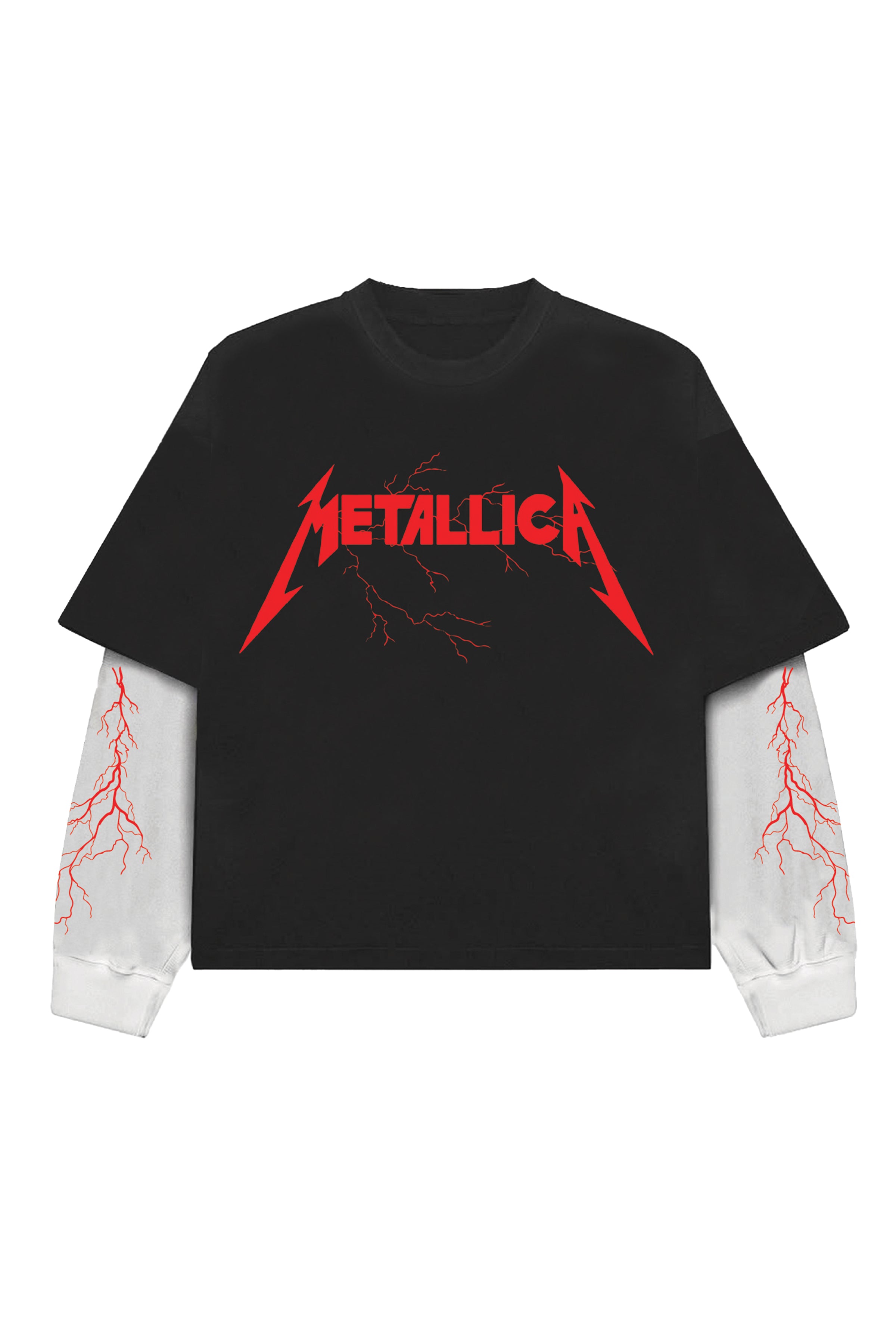 Metallica Designed Oversized Long Sleeve T-shirt
