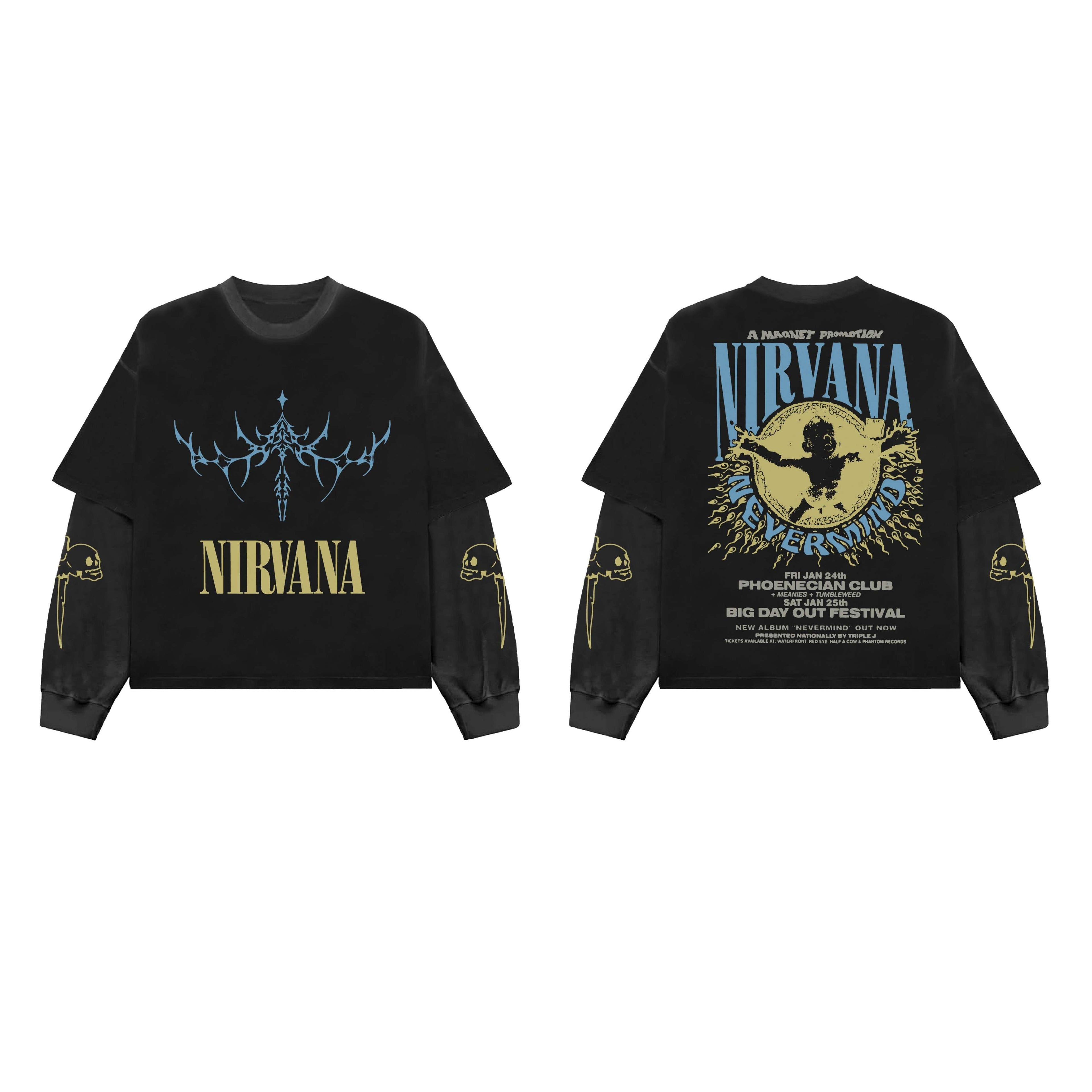 Slipknot Designed Oversized Long Sleeve T-shirt