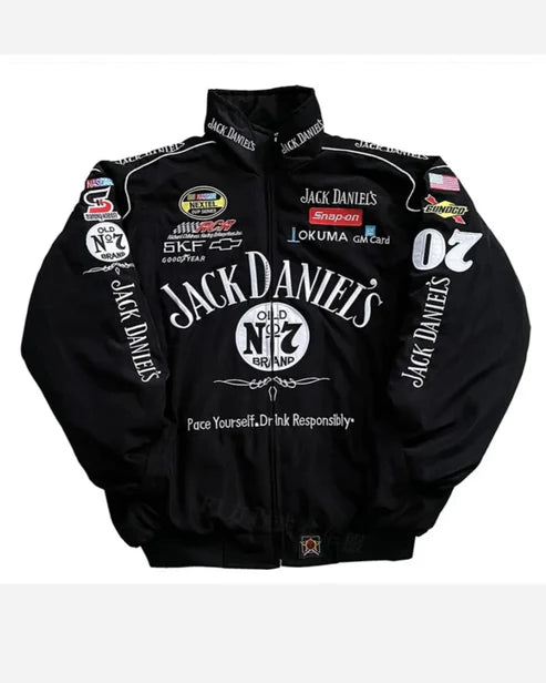 F1 JACK DANIELS PUFFER EMBROIDERY JACKET UNISEX